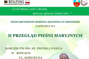 II Przegląd Pieśni Maryjnych w Rowach